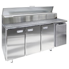 Стол холодильный для пиццы Finist СХСпцг-700-3(1/6) (боковой холодильный агрегат)