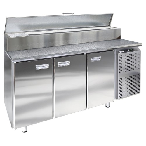 Стол холодильный для пиццы Finist СХСпцг-700-3(1/6) (боковой холодильный агрегат)