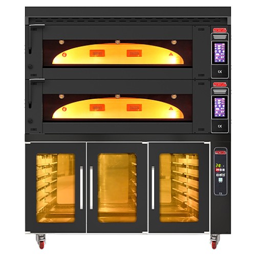 Печь подовая SGS MD/1400/2 с расстоечным шкафом