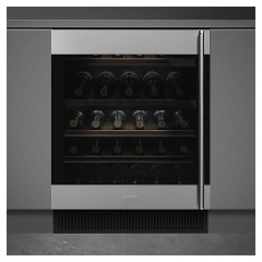 Винный шкаф SMEG CVI338LX3 (петли слева) нерж. сталь / черное стекло