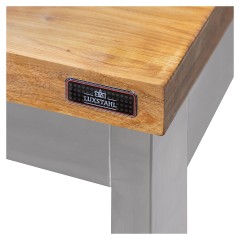 Стол кондитерский Luxstahl СК-15/8 с 3-сторонней обвязкой