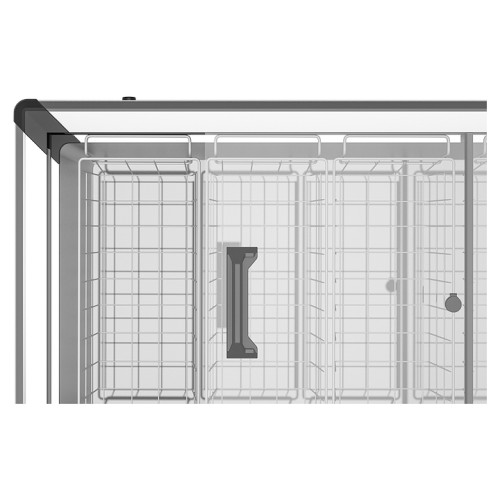 Ларь морозильный Frostor GELLAR FG 600 C V25 (алюминий) красный