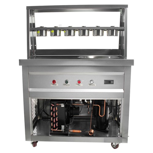 Фризер для жареного мороженого Foodatlas KCB-1Y (световой короб, стол для топпингов)