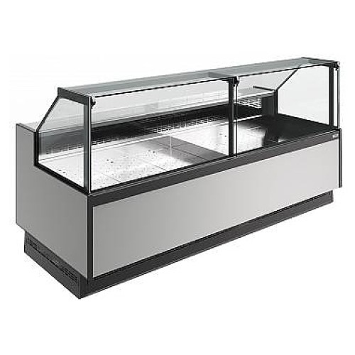 Витрина холодильная Carboma Bavaria 4 GC110 VM 1,25-1 версия 2.0 9006-9005 (без боковин)