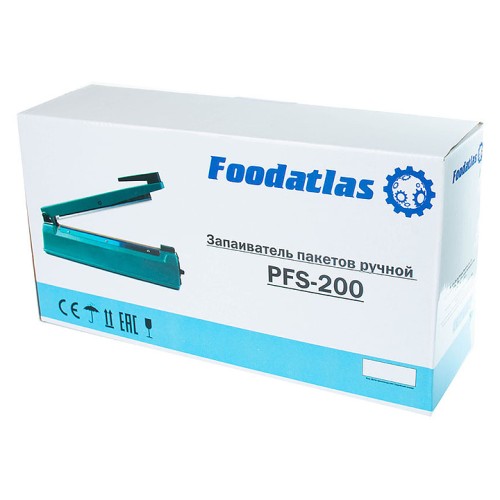 Запайщик пакетов Foodatlas PFS-200 Pro (пластик, 2 мм)