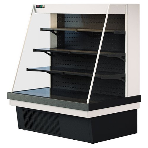 Горка холодильная ENTECO MASTER НЕМИГА П CUBE1 Н ВСн-0,53-2,5-1-5Х (встроенный агрегат) с глухими боковинами