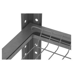 Стеллаж для сушки посуды Mecon Base ССПб 1000х300х1600 мм, 4 сетки "стаканы", без поддона