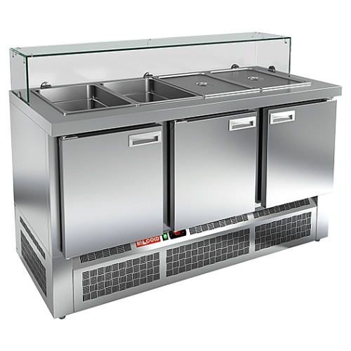 Стол для салатов HICOLD SLE3-111GN (1/1) низкое стекло