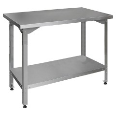 Стол производственный Finist СПН 900х600х850 мм полка сплошная нерж.