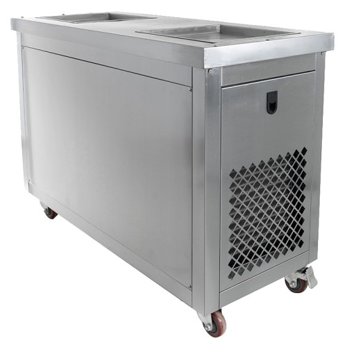 Фризер для жареного мороженого Foodatlas KCB-2F (стол для топпингов)