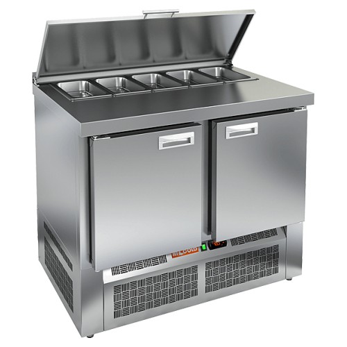 Стол для салатов HICOLD SLE1-11SN (1/3) с крышкой