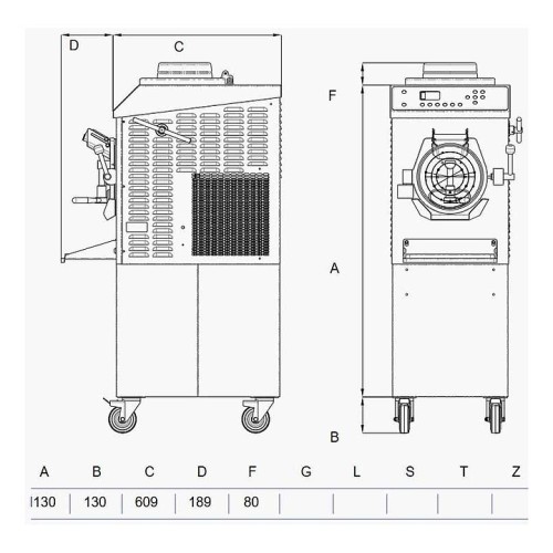 Фризер-пастеризатор для мороженого STAF59 RHS4/30 A