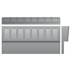 Стол для салатов ТММ СХСБ-П-1/2Д (1390х700х1000)