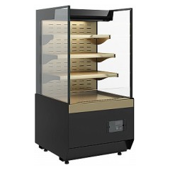 Витрина кондитерская Carboma KC70 VM 0,6-2 Standard без боковин, версия 2.0 горка (Bronze 9005/0109)