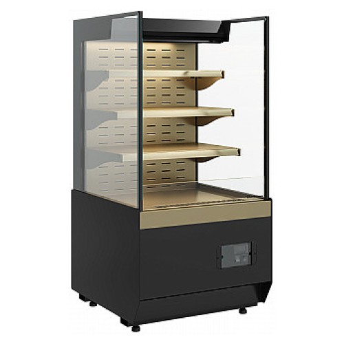 Витрина кондитерская Carboma KC70 VM 0,6-2 Standard без боковин, версия 2.0 горка (Bronze 9005/0109)