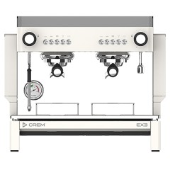 Кофемашина Crem EX3 Mini 2GR Control TA белая, высокая группа, подсветка бариста