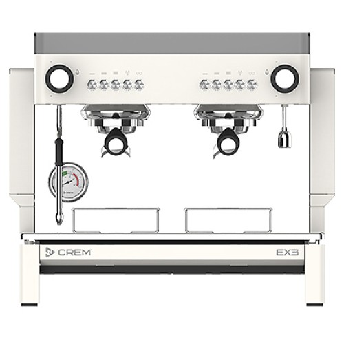 Кофемашина Crem EX3 Mini 2GR Control TA белая, высокая группа, подсветка бариста