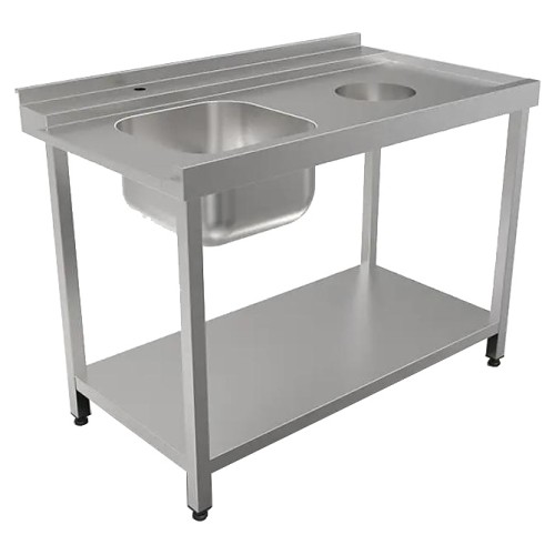 Стол для посудомоечной машины КОБОР СПМ/4-120/70/Л