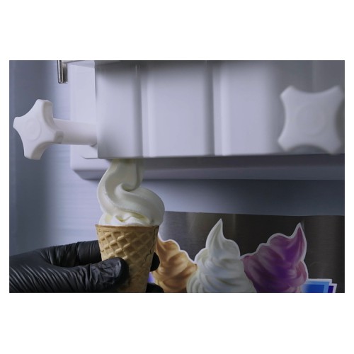 Фризер для мягкого мороженого Hualian HIM-03 (помпа, ночное хранение, 3 рожка)