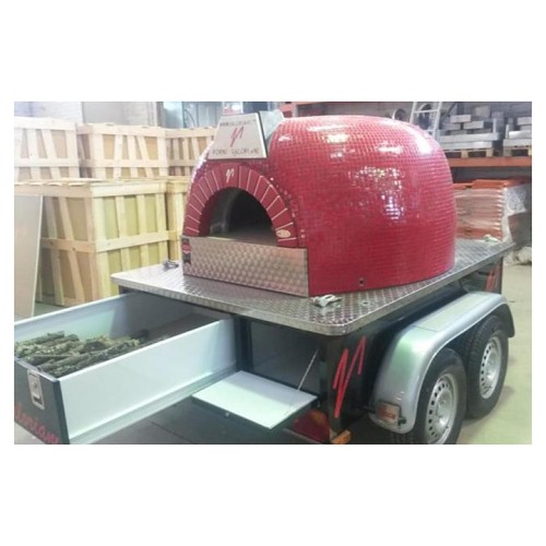 Печь для пиццы дровяная Valoriani Trailer 120