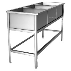 Ванна моечная GPSteel ВМ-3/430-с+ Стандарт+