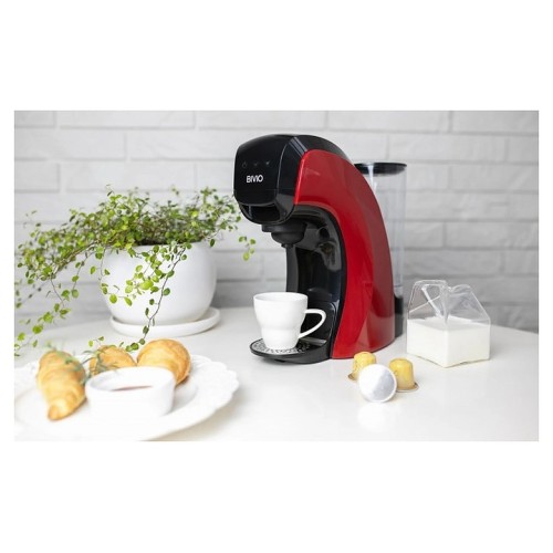 Кофемашина мультикапсульная Bivio BV35 красная