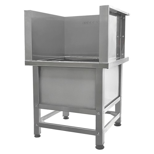 Ванна моповая Mecon Norma Inox ВМСн 700х700х500 (800) мм П-образная облицовка, ножка профильная