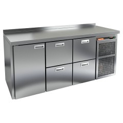 Стол холодильный HICOLD GN 122 BR2 TN с бортом