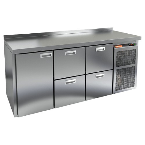 Стол холодильный HICOLD GN 122 BR2 TN с бортом