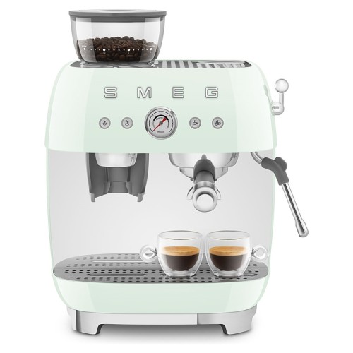Эспрессо кофемашина SMEG EGF03PGEU пастельная зеленая