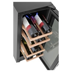 Винный шкаф Zugel ZCWI170DB черный