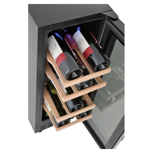 Винный шкаф Zugel ZCWI170DB черный