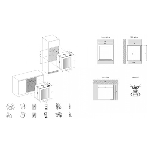 Шкаф винный Dunavox DVN-32.85DB.TO