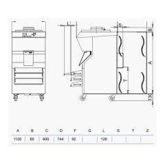 Батч-фризер для мороженого STAF59 BFX400 AW