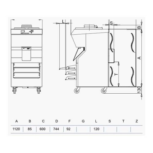 Батч-фризер для мороженого STAF59 BFX400 AW