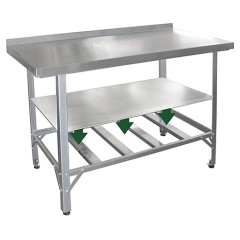 Полка сплошная ПищТех ЦК-СРО, СРО(б) 1500х700 мм (оцинк. сталь)