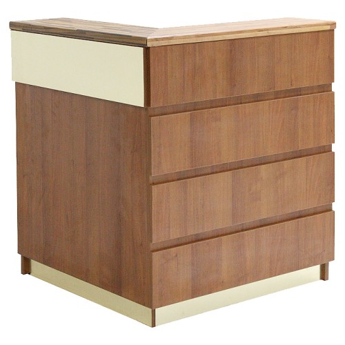 Модуль барной стойки Luxstahl ''Модерн'' угловой 1000х1000 мм