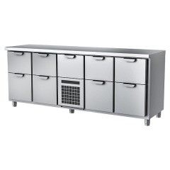 Стол холодильный HappyChef TC GH 2-2-CBR-2-2