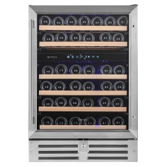 Винный шкаф Temptech Premium WPQ60DCS нерж. сталь