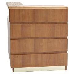 Модуль барной стойки Luxstahl ''Модерн'' угловой 1000х1000 мм