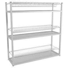 Стеллаж для тарелок ПищТех Стандарт СКТН-3КС