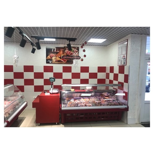 Витрина холодильная Lida Midi-1 SU (1500х1220х1250 мм), встроенный агрегат