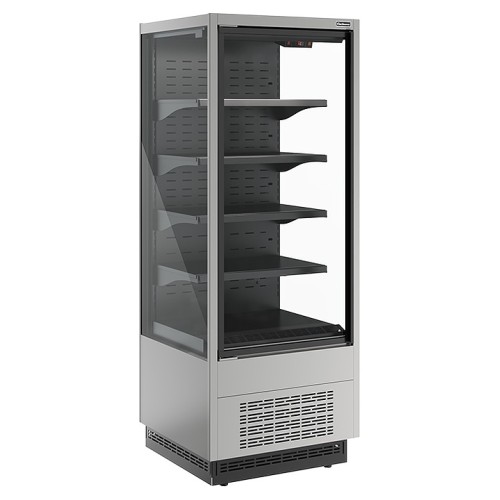 Горка холодильная Carboma FC 20-07 VV 0,7-1 версия 2.0 Standard (фронт X1) 9006-9005