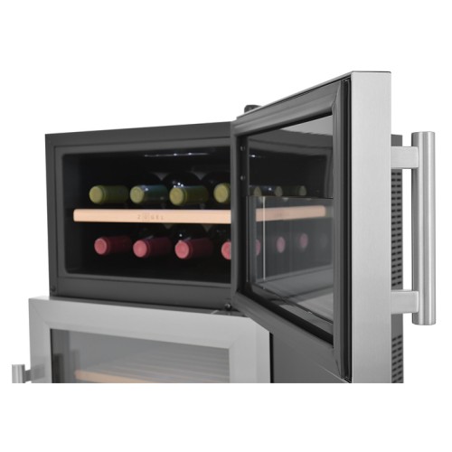 Винный шкаф - хьюмидор Zugel ZTH80DX нержавеющая сталь