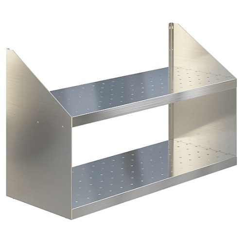 Полка настенная Restoinox ПН2-13,9/4-П (перфорированная)