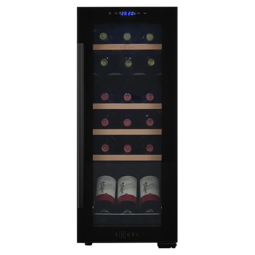 Винный шкаф Zugel ZCWF184DB черный