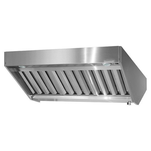 Зонт вытяжной островной Mecon Norma Inox ЗВПн 1800х1600х400 мм (полуоткрытый), с комплектом светильников