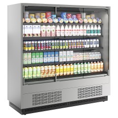 Горка холодильная Carboma FC 20-07 VM 1,9-1 версия 2.0 Light 0300 (фронт X0, бок металл) 9006-9005