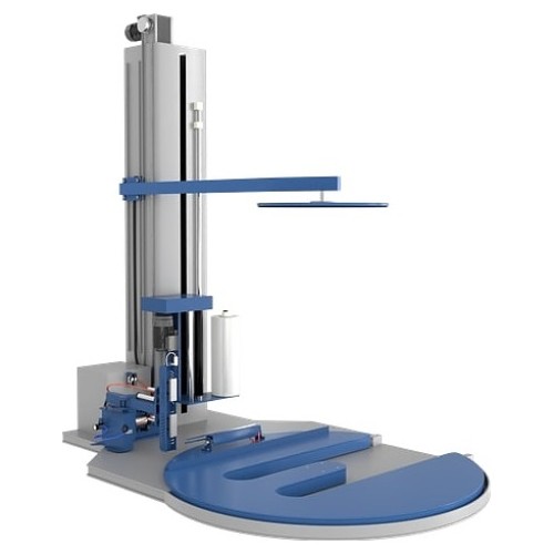 Паллетоупаковщик автоматический ПЗО BPW-2400ЕАС с прижимом, Е-образной платформой и автоматической обрезкой