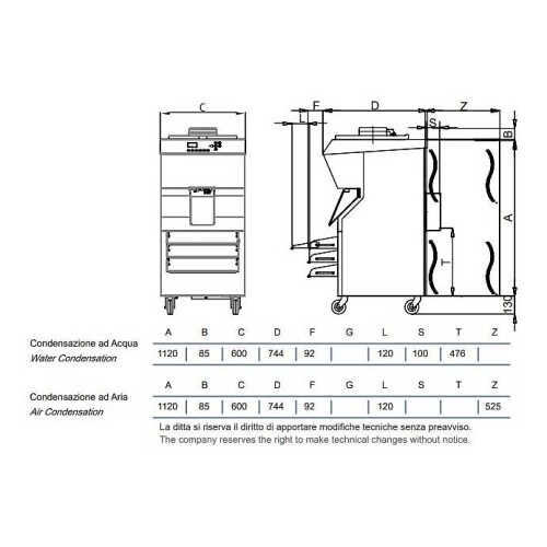 Батч-фризер для мороженого STAF59 BFX1000 W